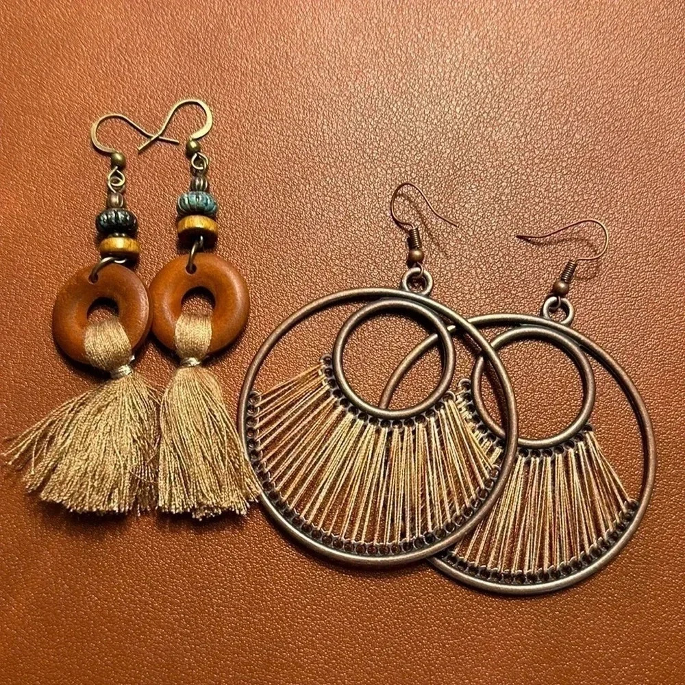 🌺‎ Two Pairs of Boho Earrings NWOT 🌺